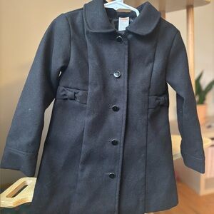 Gymboree toddler/girls dress coat size 4/5T black